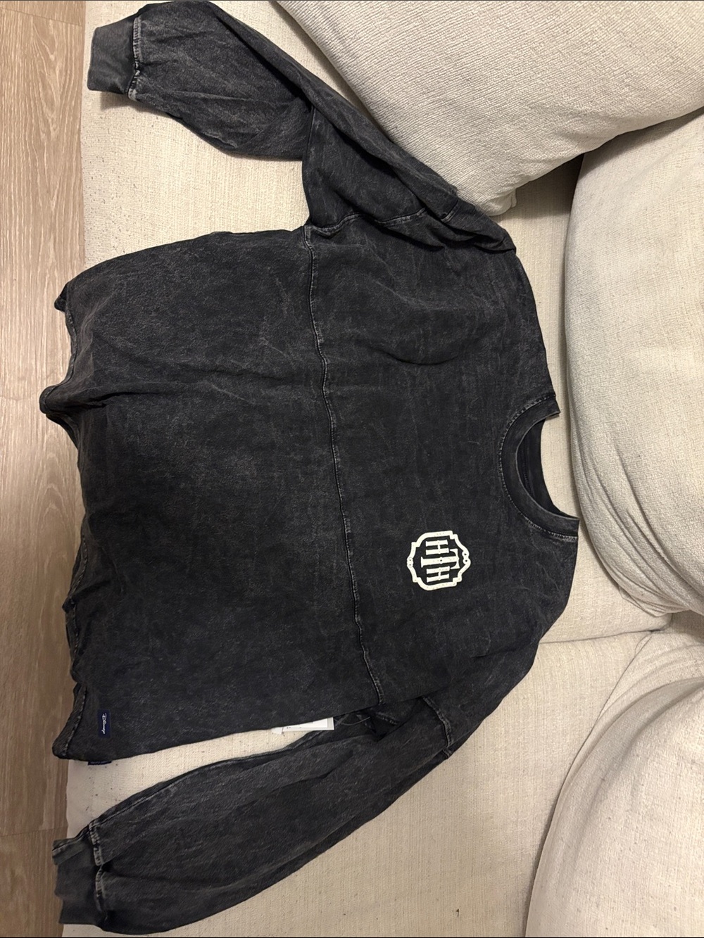 Hollywood Tower Hotel Black Washed Crewneck Spirit Jersey